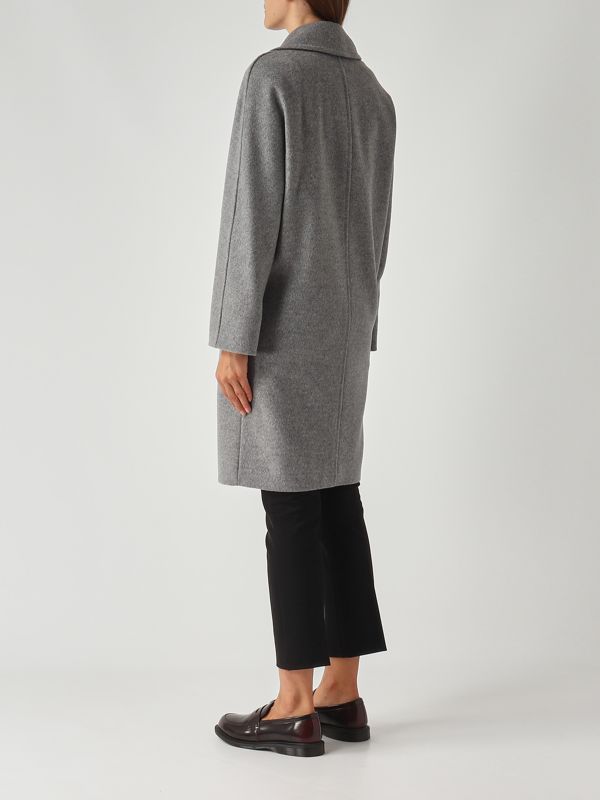 4. Abrigo de mujer Agenda de lana Gris Claro Max Mara Studio 2526016142600