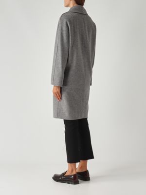 4. Abrigo de mujer Agenda de lana Gris Claro