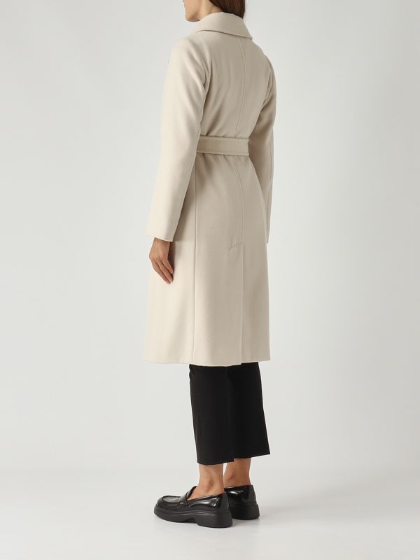 4. Abrigo de mujer Bcollag de lana Crema Max Mara Studio 2526016172600