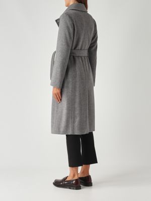 4. Abrigo de mujer Bcollag de lana Gris Medio