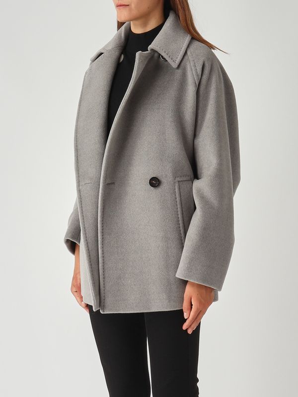 3. Caban de mujer Ariano de lana Gris Claro Max Mara Studio 2526086032600
