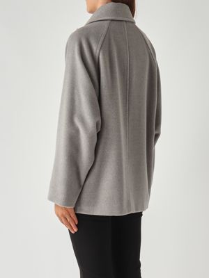 4. Caban de mujer Ariano de lana Gris Claro