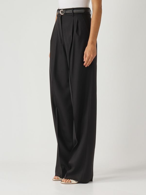 3. Women's Entrata stretch wool trousers Black Max Mara Studio 2526136082600