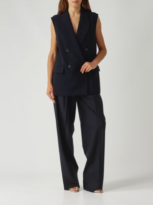 2. Women's Entrata stretch wool trousers Navy