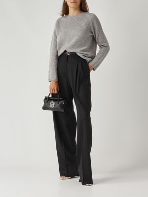 2. Women's Entrata stretch wool trousers Black