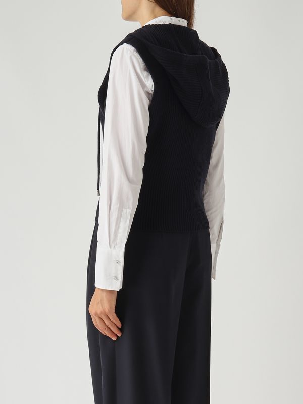 4. Gilet donna Mescal in lana e cachemire Navy Max Mara Studio 2526356012600