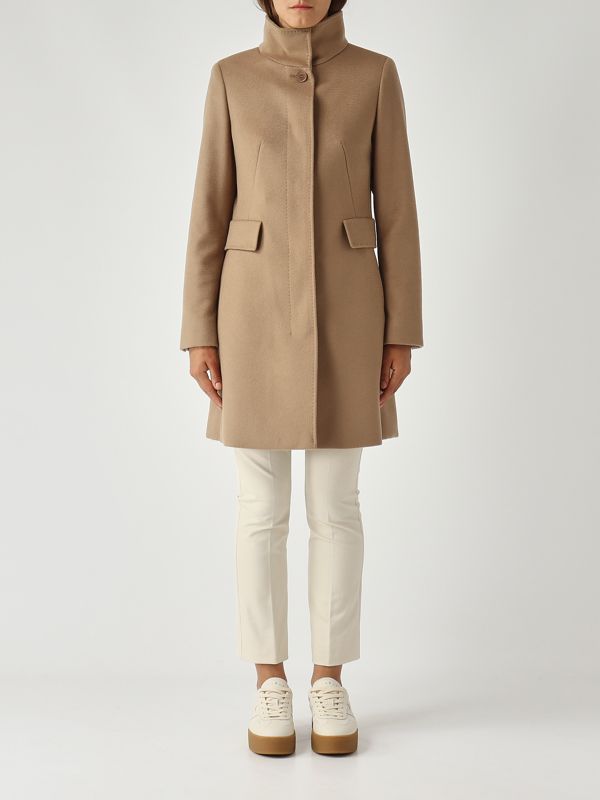 1. Abrigo de mujer Agnese de lana Camello Max Mara Studio 2526016162600