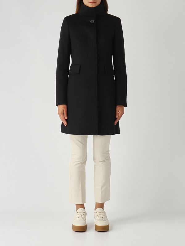 1. Manteau de laine Agnese pour femme Noir Max Mara Studio 2526016162600