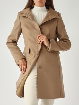 6. Abrigo de mujer Agnese de lana Camello