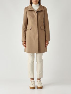 2. Abrigo de mujer Agnese de lana Camello