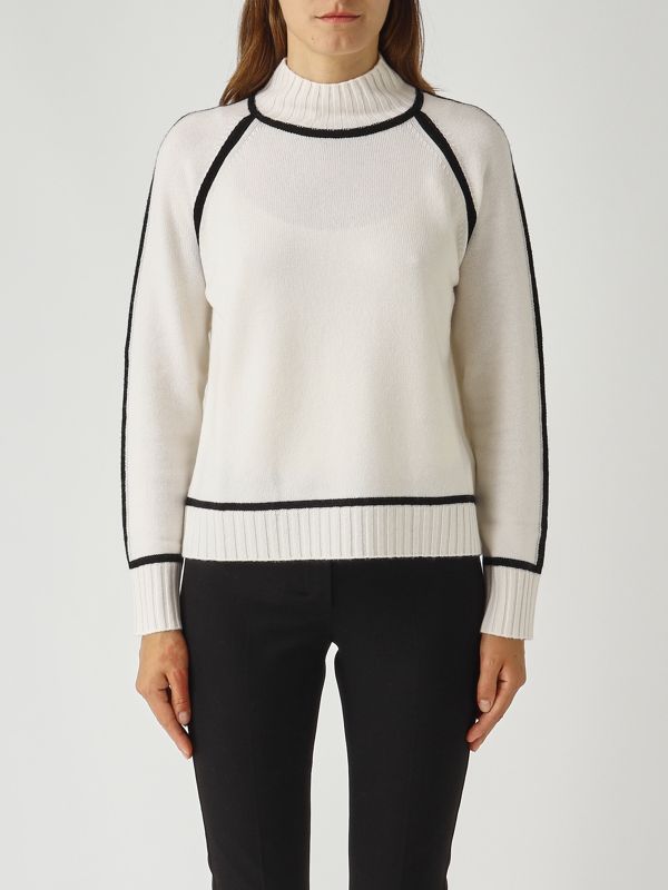 1. Lupetto donna Pescara in lana e cashmere Bianco Max Mara Studio 2526366062600