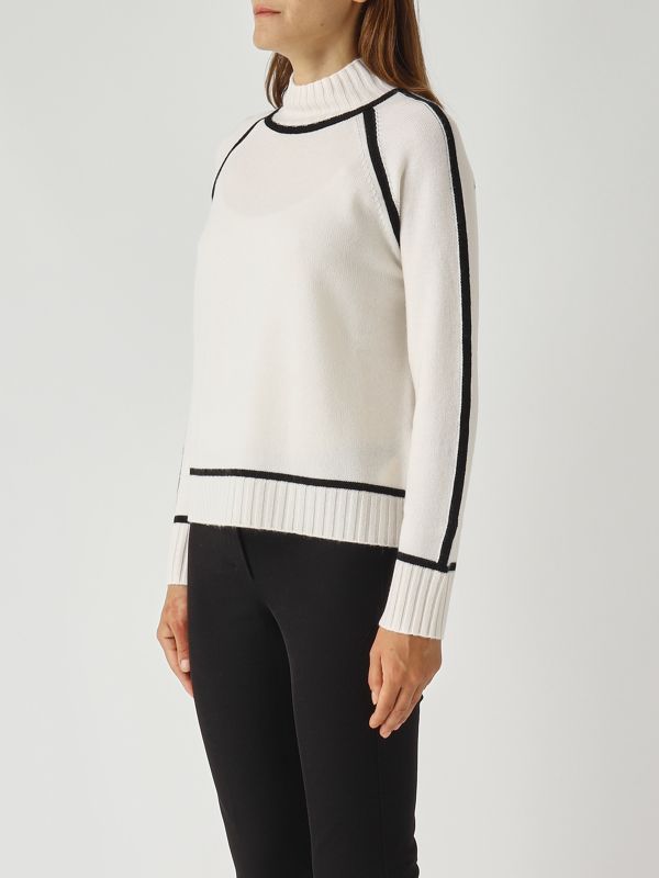 3. Lupetto donna Pescara in lana e cashmere Bianco Max Mara Studio 2526366062600