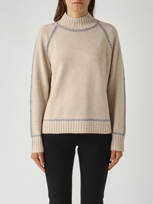 Pescara Damen-Rollkragenpullover aus Wolle und Kaschmir Seil Max Mara Studio