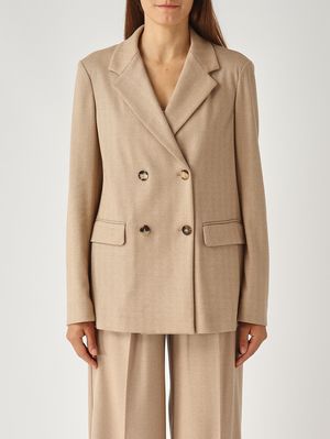 1. Giacca donna Albania in misto viscosa Cammello