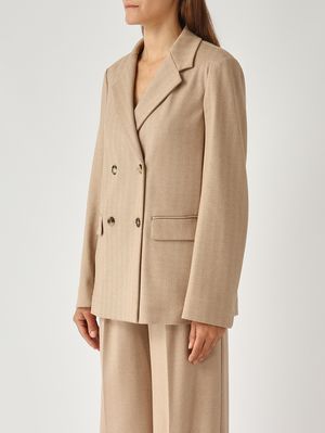 3. Giacca donna Albania in misto viscosa Cammello