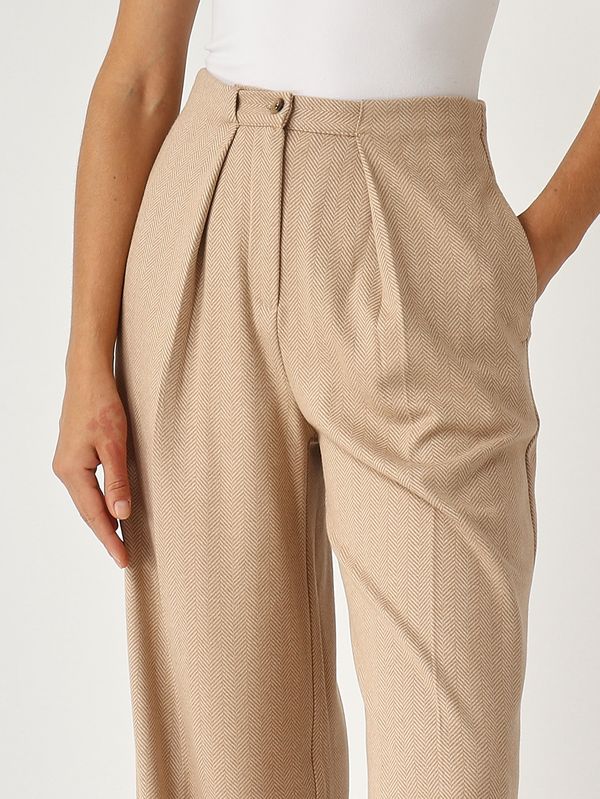 5. Pantalón de mujer Cali en mezcla de viscosa Camello MM Max Mara 2526786128600