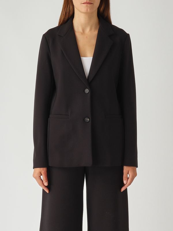 1. Chaqueta de mujer Solange en mezcla de viscosa elástica Negro MM Max Mara 2526916078600