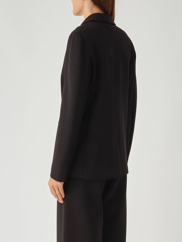 4. Chaqueta de mujer Solange en mezcla de viscosa elástica Negro MM Max Mara 2526916078600