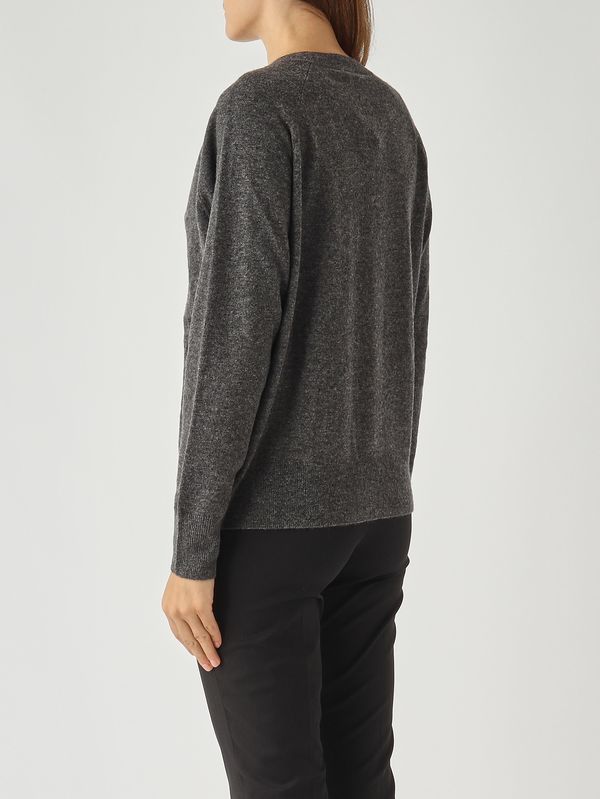 4. Cárdigan de mujer Tenente de lana y cachemir Gris jaspeado MM Max Mara 2526346038600