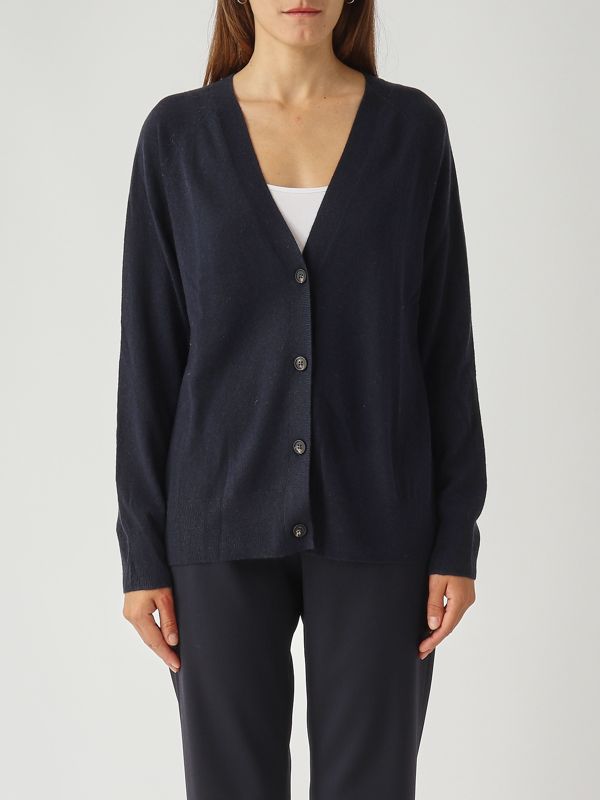 1. Cárdigan de mujer Tenente de lana y cachemir Azul marino MM Max Mara 2526346038600