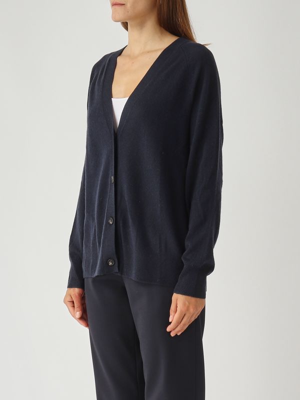 3. Cárdigan de mujer Tenente de lana y cachemir Azul marino MM Max Mara 2526346038600