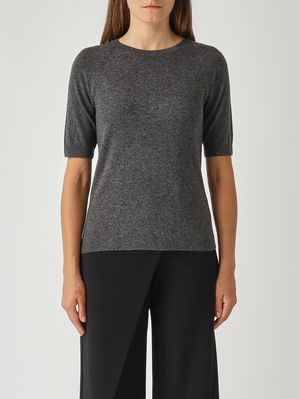 Pull femme Yen en laine et cachemire Gris Chiné MM Max Mara