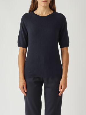 Women's Yen sweater in wool and cashmere Navy MM Max Mara