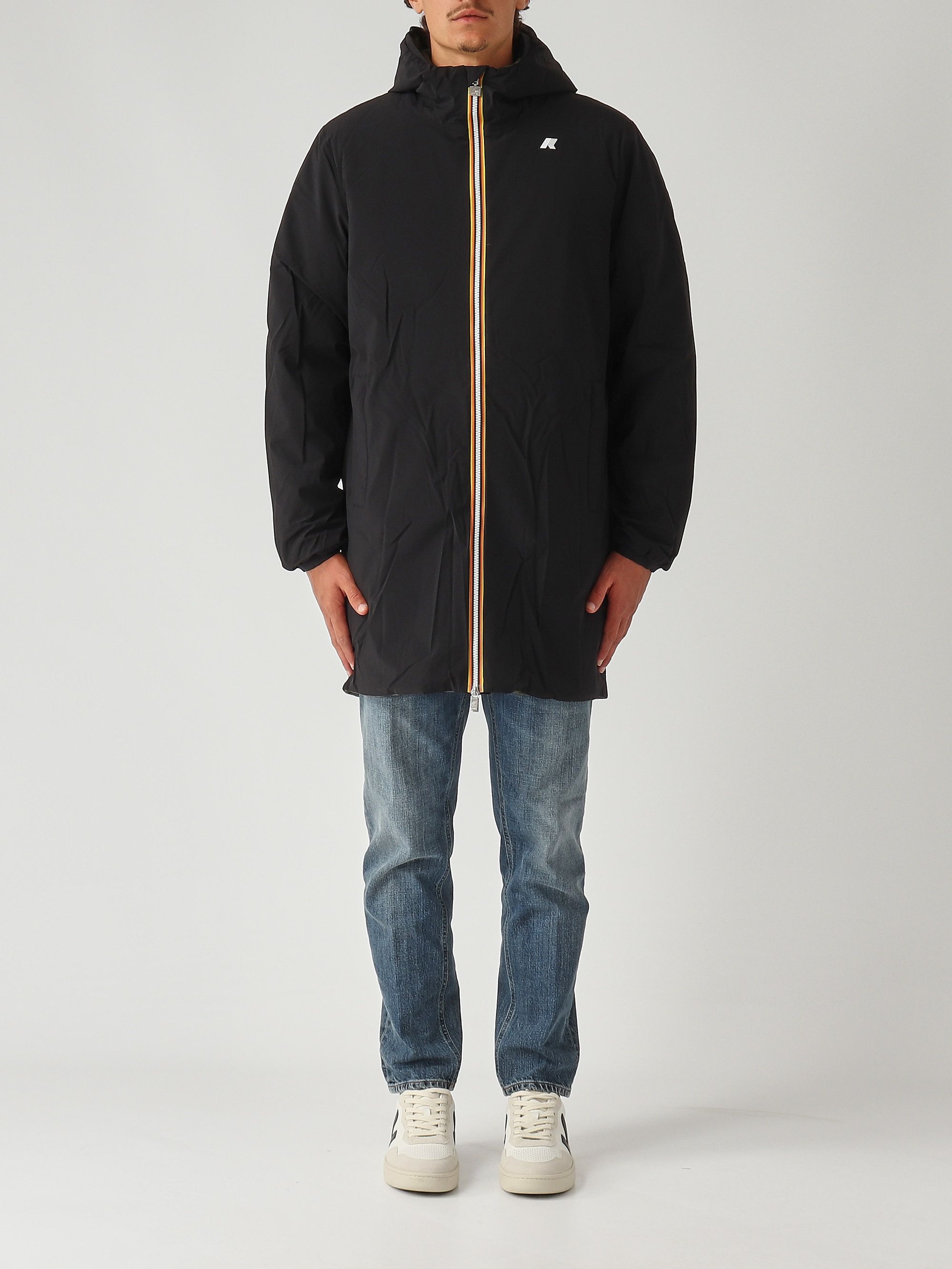 Jacob St Warm Double men's jacket in waterproof fabric k6128ww Black ...