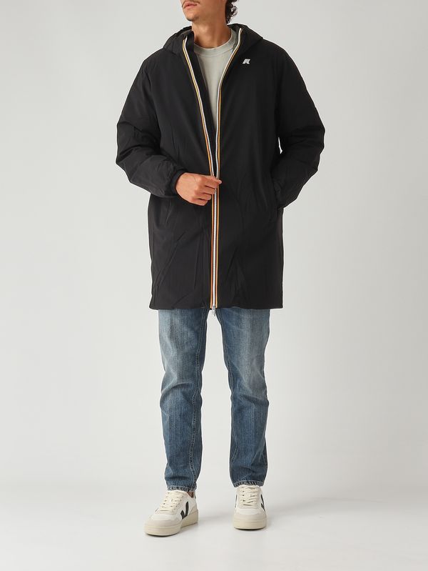 ジャケット・アウター WIRROW CUPRO COTTON DOUBLE JACKET BLACK K-Way Jacob St Warm Double men's jacket in waterproof fabric