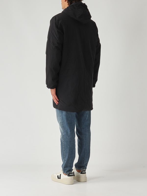 5. Veste homme Jacob St Warm Double en tissu imperméable Noir K-Way k6128ww