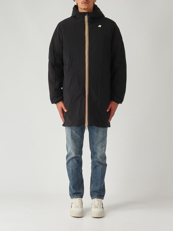1. Veste homme Jacob St Warm Double en tissu imperméable Noir K-Way k6128ww
