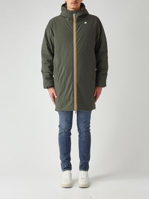 1. Veste homme Jacob St Warm Double en tissu imperméable Militaire-Sauge