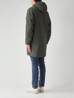 5. Veste homme Jacob St Warm Double en tissu imperméable Militaire-Sauge