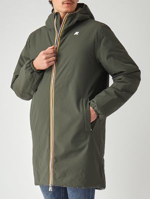 6. Veste homme Jacob St Warm Double en tissu imperméable Militaire-Sauge