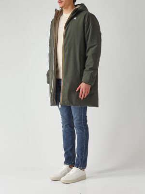 4. Veste homme Jacob St Warm Double en tissu imperméable Militaire-Sauge