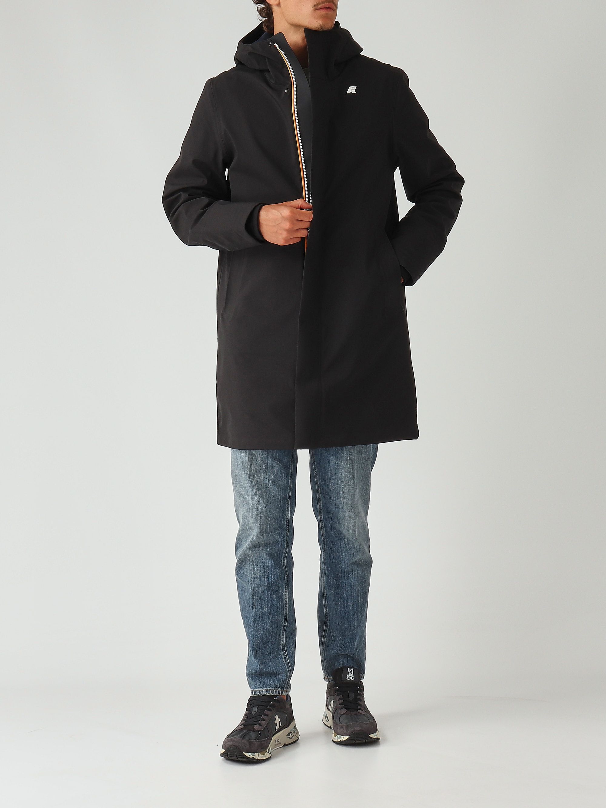 Thomas Bonded men's jacket in waterproof fabric k7126ww Black