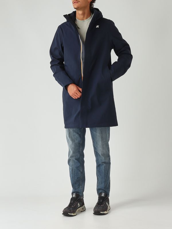 2. Giacca uomo Thomas Bonded in tessuto impermeabile Navy K-Way k7126ww