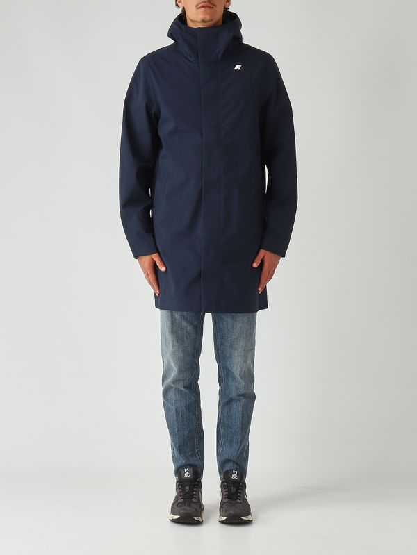 1. Giacca uomo Thomas Bonded in tessuto impermeabile Navy K-Way k7126ww