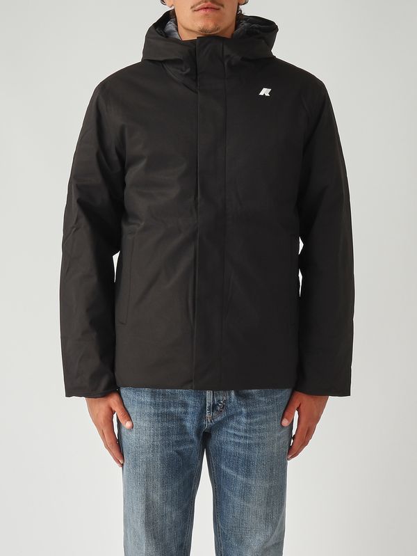 1. Veste homme Jacko Twill Marmotte en tissu imperméable Noir K-Way k8133dw