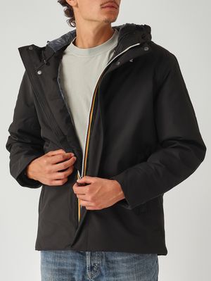 5. Veste homme Jacko Twill Marmotte en tissu imperméable Noir