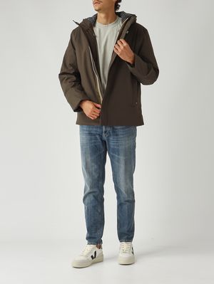 2. Veste homme Jacko Twill Marmotte en tissu imperméable Olive Foncé