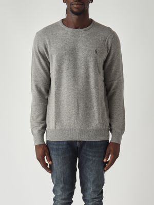 Wool sweater for men Grey Melange Polo Ralph Lauren