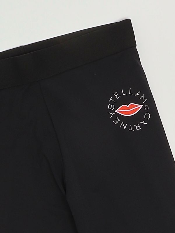 3. Leggings pour fille en tissu extensible Noir Stella McCartney tx6e40z0157
