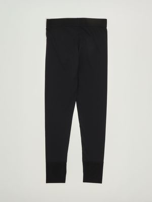 2. Leggings pour fille en tissu extensible Noir