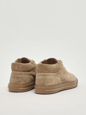 3. Chaussures à lacets H691 en daim pour homme Sable