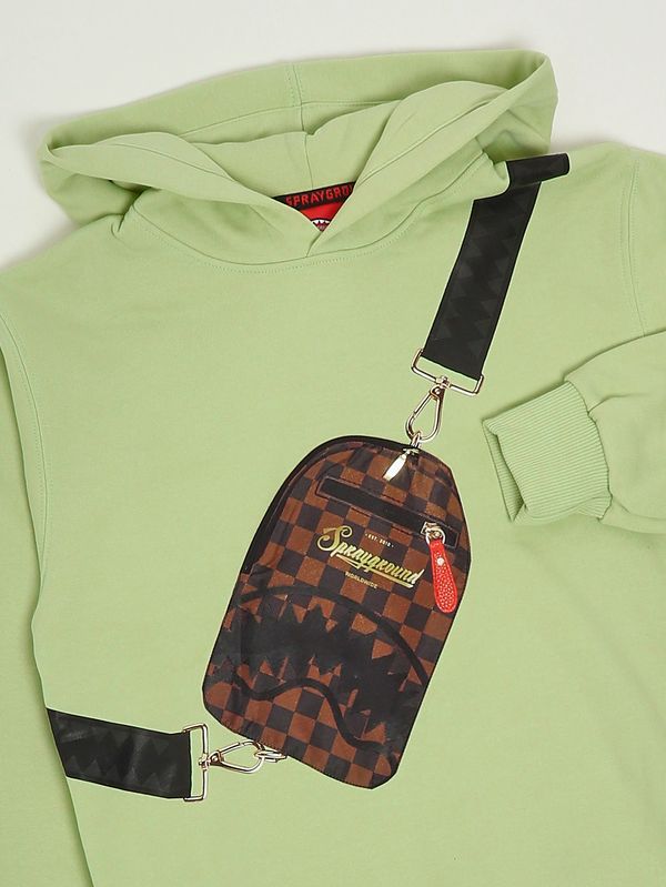 3. Sweat enfant en coton Vert-Marron Sprayground spy1360gsage