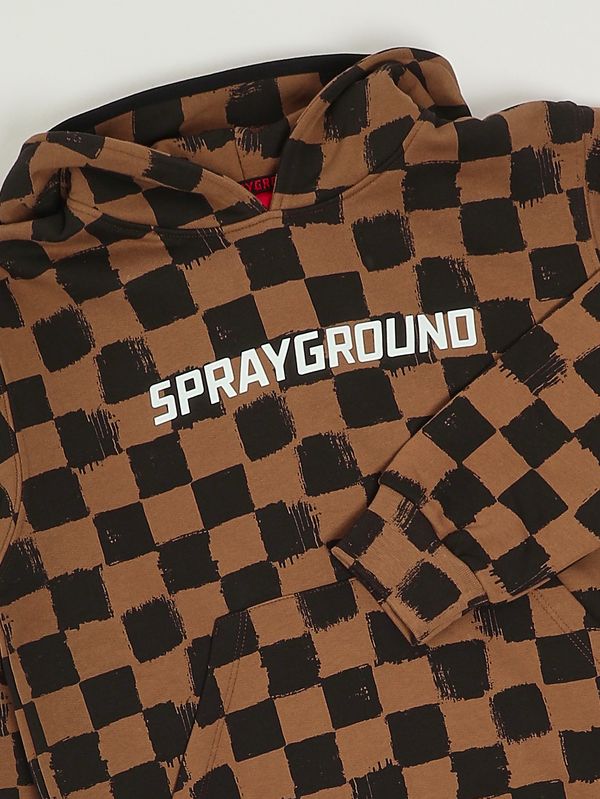 3. Sweat enfant en coton Marron-Noir Sprayground spy1356g