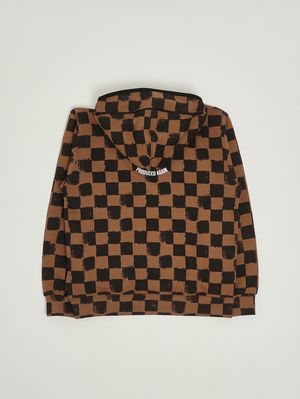 2. Sweat enfant en coton Marron-Noir