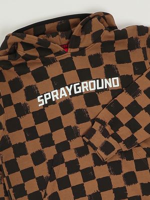 3. Sweat enfant en coton Marron-Noir