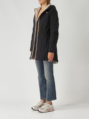4. Giacca donna Denise St Warm Double in nylon stretch Nero-Beige